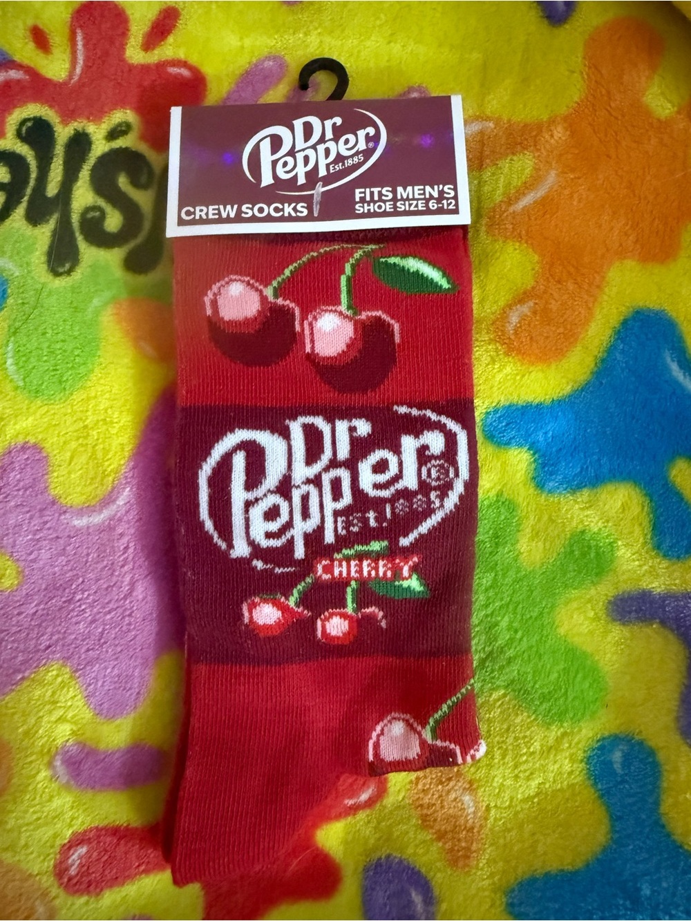 Bnwt Dr Pepper Cherry Crew Socks quick ship